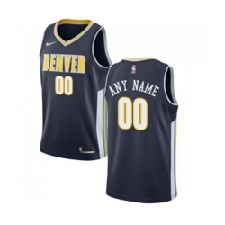 Denver Nuggets Customized Authentic Navy Blue Road Basketball Jersey - Icon Edition