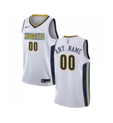 Denver Nuggets Customized Swingman White Basketball Jersey - Association Edition