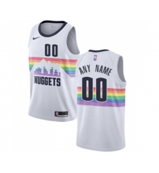 Denver Nuggets Customized Swingman White Basketball Jersey - City Edition