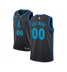Dallas Mavericks Customized Authentic Charcoal Basketball Jersey - City Edition