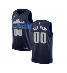 Dallas Mavericks Customized Authentic Navy Blue Basketball Jersey Statement Edition