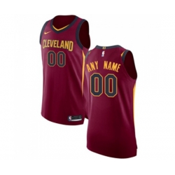 Cleveland Cavaliers Customized Authentic Maroon Road Basketball Jersey - Icon Edition