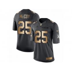 Buffalo Bills #25 LeSean McCoy Limited Black Gold Salute to Service NFL Jersey