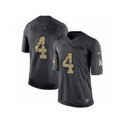 Buffalo Bills #4 Stephen Hauschka Limited Black 2016 Salute to Service NFL Jersey