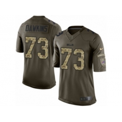 Buffalo Bills #73 Dion Dawkins Limited Green Salute to Service NFL Jersey