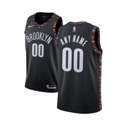 Brooklyn Nets Customized Authentic Black Basketball Jersey - 2018-19 City Edition