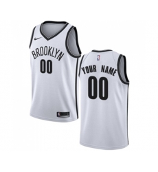 Brooklyn Nets Customized Swingman White Basketball Jersey - Association Edition