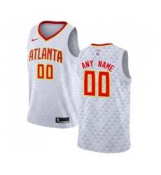 Atlanta Hawks Customized Swingman White Basketball Jersey - Association Edition