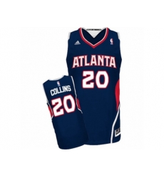 Adidas Atlanta Hawks #20 John Collins Swingman Navy Blue Road NBA Jersey
