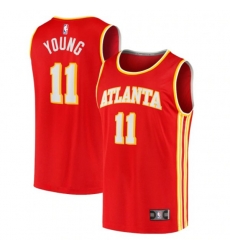 Atlanta Hawks #11 Trae Young Fanatics Branded Red 2020-21 Fast Break Player Jersey