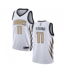 Atlanta Hawks #11 Trae Young Swingman White Basketball Jersey - City Edition