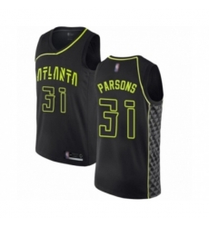 Atlanta Hawks #31 Chandler Parsons Authentic Black Basketball Jersey - City Edition