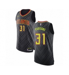 Atlanta Hawks #31 Chandler Parsons Authentic Black Basketball Jersey - Icon Edition