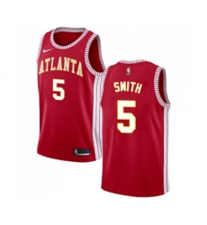 Atlanta Hawks #5 Josh Smith Authentic Red Basketball Jersey Statement Edition