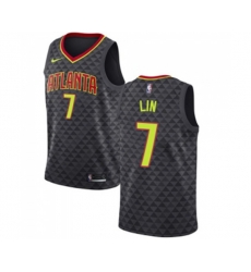 Atlanta Hawks #7 Jeremy Lin Swingman Black Basketball Jersey - Icon Edition
