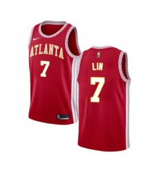 Atlanta Hawks #7 Jeremy Lin Swingman Red Basketball Jersey Statement Edition