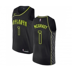 Nike Atlanta Hawks #1 Tracy Mcgrady Swingman Black NBA Jersey - City Edition