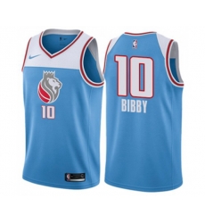 Sacramento Kings #10 Mike Bibby Swingman Blue NBA Jersey - City Edition