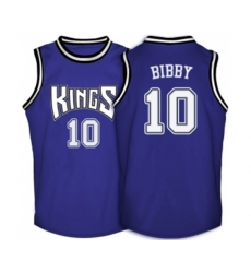 Sacramento Kings #10 Mike Bibby Swingman Purple Throwback Basketball Jersey