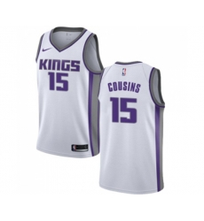 Sacramento Kings #15 DeMarcus Cousins Swingman White NBA Jersey - Association Edition