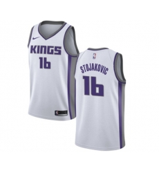 Sacramento Kings #16 Peja Stojakovic Swingman White NBA Jersey - Association Edition