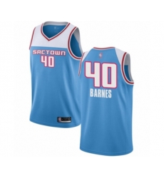 Sacramento Kings #40 Harrison Barnes Swingman Blue Basketball Jersey - 2018-19 City Edition