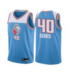 Sacramento Kings #40 Harrison Barnes Swingman Blue Basketball Jersey - City Edition