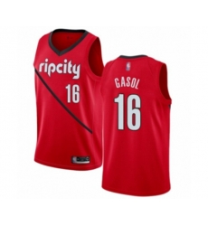 Portland Trail Blazers #16 Pau Gasol Red Swingman Jersey - Earned Edition