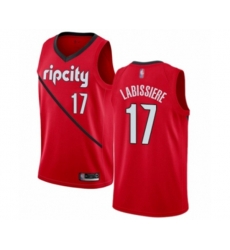 Portland Trail Blazers #17 Skal Labissiere Red Swingman Jersey - Earned Edition
