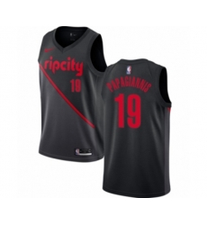 Portland Trail Blazers #19 Georgios Papagiannis Swingman Black NBA Jersey - 2018-19 City Edition
