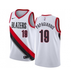 Portland Trail Blazers #19 Georgios Papagiannis Swingman White NBA Jersey - Association Edition