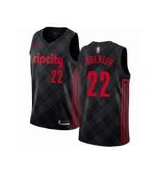 Portland Trail Blazers #22 Clyde Drexler Swingman Black NBA Jersey - City Edition