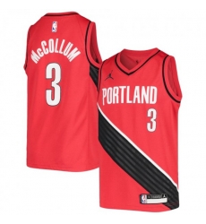 Portland Trail Blazers #3 C.J. McCollum Jordan Brand Red 2020-21 Swingman Jerseys