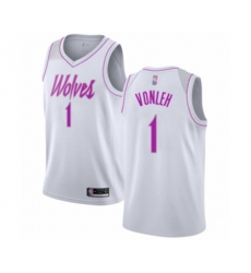 Minnesota Timberwolves #1 Noah Vonleh White Swingman Jersey - Earned Edition