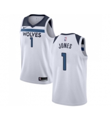 Minnesota Timberwolves #1 Tyus Jones Swingman White NBA Jersey - Association Edition