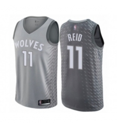 Minnesota Timberwolves #11 Naz Reid Swingman Gray Basketball Jersey - City Edition