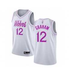 Minnesota Timberwolves #12 Treveon Graham White Swingman Jersey - Earned Edition