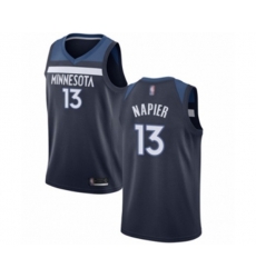 Minnesota Timberwolves #13 Shabazz Napier Swingman Navy Blue Basketball Jersey - Icon Edition