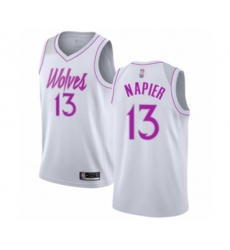 Minnesota Timberwolves #13 Shabazz Napier White Swingman Jersey - Earned Edition