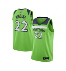 Minnesota Timberwolves #22 Andrew Wiggins Authentic Green Basketball Jersey Statement Edition