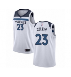 Minnesota Timberwolves #23 Jarrett Culver Swingman White Basketball Jersey - Association Edition