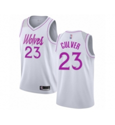 Minnesota Timberwolves #23 Jarrett Culver White Swingman Jersey - Earned Edition