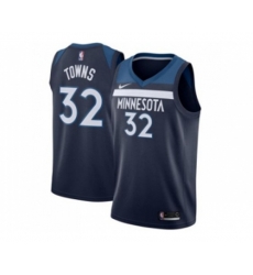 Minnesota Timberwolves #32 Karl-Anthony Towns Navy Blue Stitched NBA Swingman Jersey