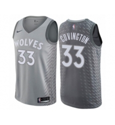 Minnesota Timberwolves #33 Robert Covington Authentic Gray NBA Jersey - City Edition