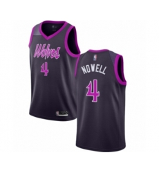 Minnesota Timberwolves #4 Jaylen Nowell Authentic Purple Basketball Jersey - City Edition