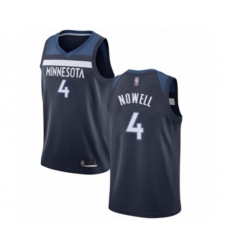 Minnesota Timberwolves #4 Jaylen Nowell Swingman Navy Blue Basketball Jersey - Icon Edition