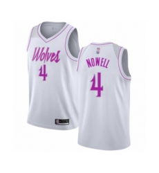 Minnesota Timberwolves #4 Jaylen Nowell White Swingman Jersey - Earned Edition