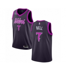 Minnesota Timberwolves #7 Jordan Bell Swingman Purple Basketball Jersey - City Edition