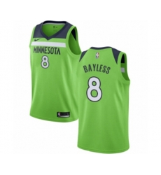 Minnesota Timberwolves #8 Jerryd Bayless Authentic Green NBA Jersey Statement Edition