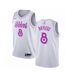 Minnesota Timberwolves #8 Jerryd Bayless White Swingman Jersey - Earned Edition